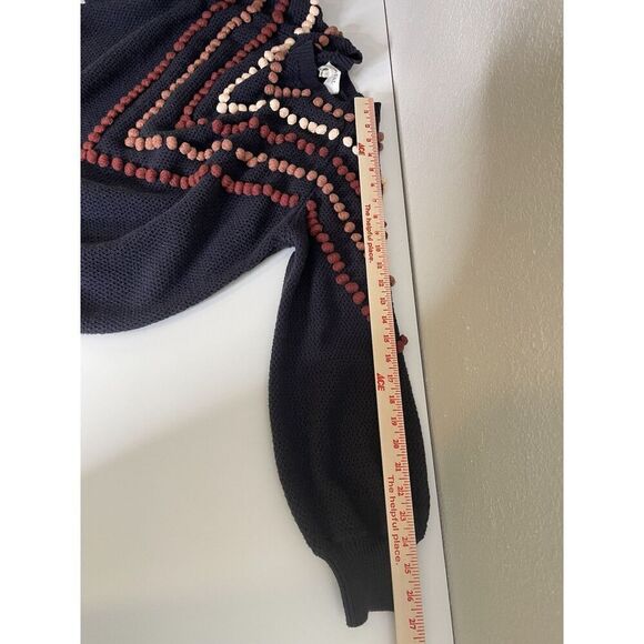 The Great Size M 2 Amilia's Pom Pom Trim Sweater Greys Anatomy Blue - Picture 8 of 9